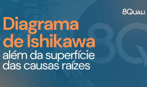 Imagem de um cardume de peixes como fundo sobreposta da frase: "Diagrama de Ishikawa o que é e como usar na análise de causa raiz"