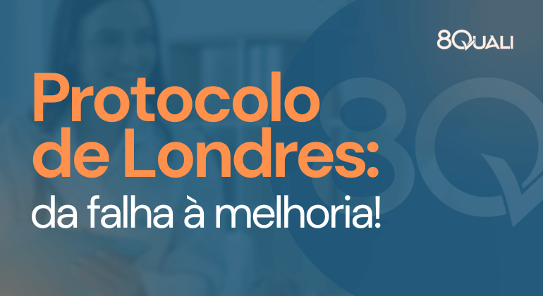 Banner com a frase "Protocolo de Londres: da falha à melhoria!" escrito em laranja.
